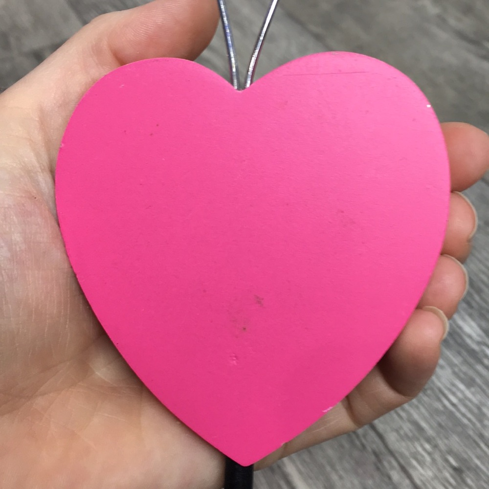 Lot of 4 Heart Photo holders w/Pink/Zebra hearts - Picture 7 of 12